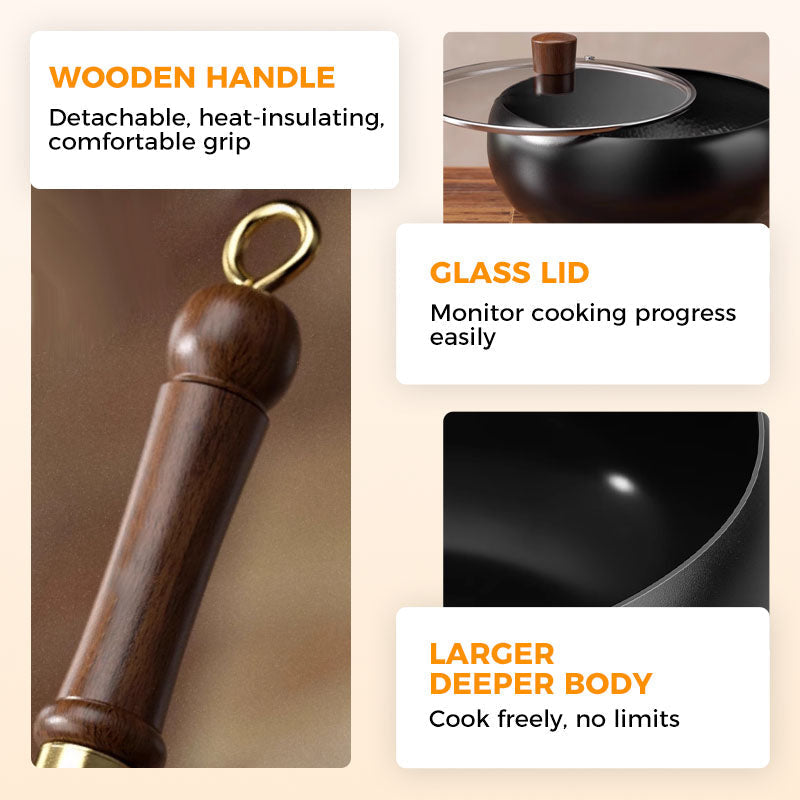 Professional-Grade Uncoated Iron Pot – 50% OFF Today! ⏳
