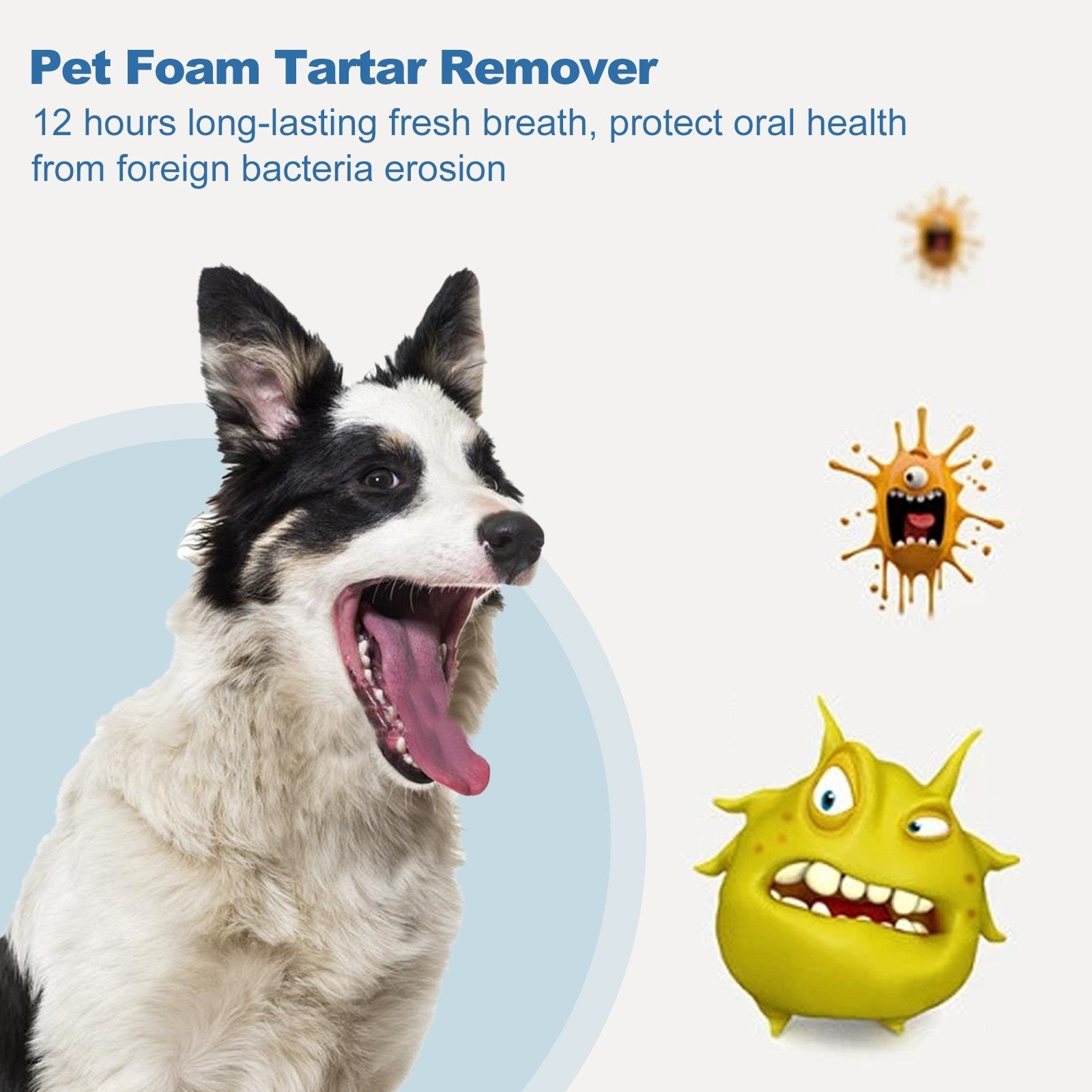 🐶Foam for removing tartar from pet teeth – Fresh breath & healthy teeth. no brushing required!🦷
