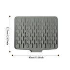 💥No-Spill Silicone Worktop Saver – Heat-Resistant & Non-Slip Mat for Drip-Free Drying💥