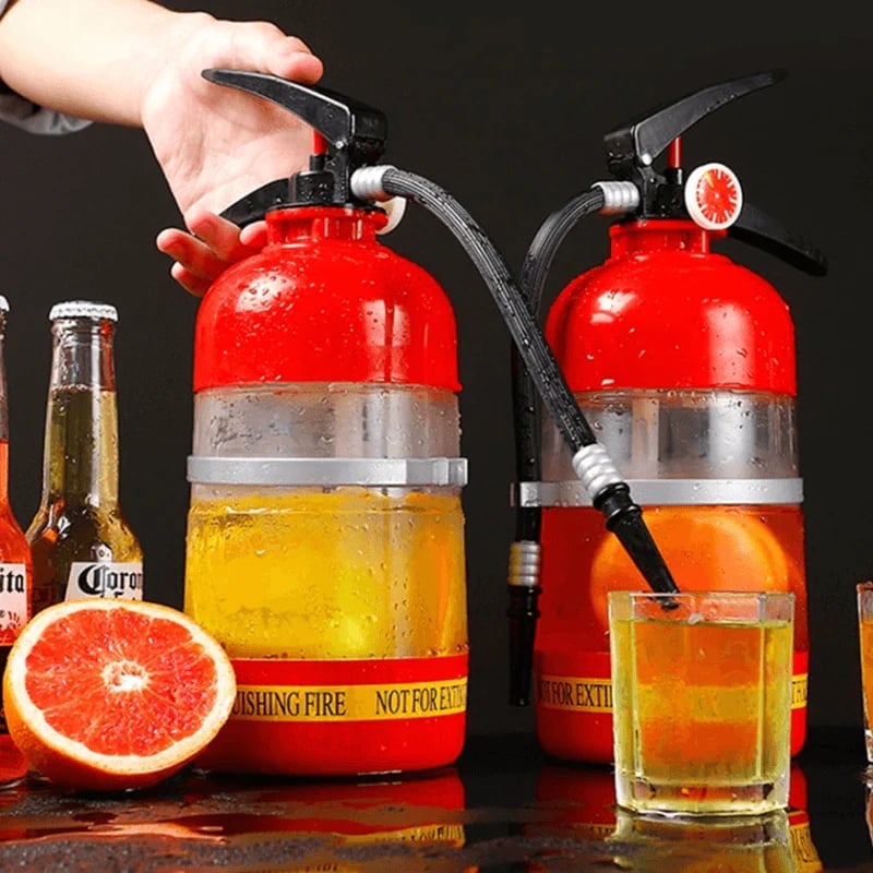 🥳2026 HOT SALE🥳💞50K+ SOLD!🧯🍻 50% OFF! Fire Extinguisher Beer Tub – 2L capacity. hand‑press dispenser. Unique design. keeps drinks fresh. Perfect for football parties & garden gatherings. 🏆⚽