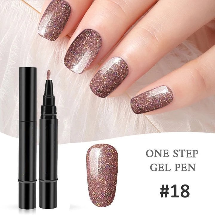 3-in-1 Gel Nail Pen – One Step. No Base or Top Coat Needed