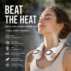 🥳2026 HOT SALE🥳💞50K+ SOLD!🍃 Neck Air Conditioner Fan – Ultra‑quiet. 360° rotating. 3 speeds. Hands‑free cooling. long battery. Summer essential! 😎🌬️