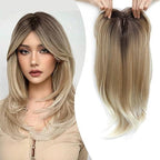 🥳2026 HOT SALE💞50K+ SOLD!💇‍♀️Topper Layered Hair Hairpieces with Bangs for Women with Thinning Hair
