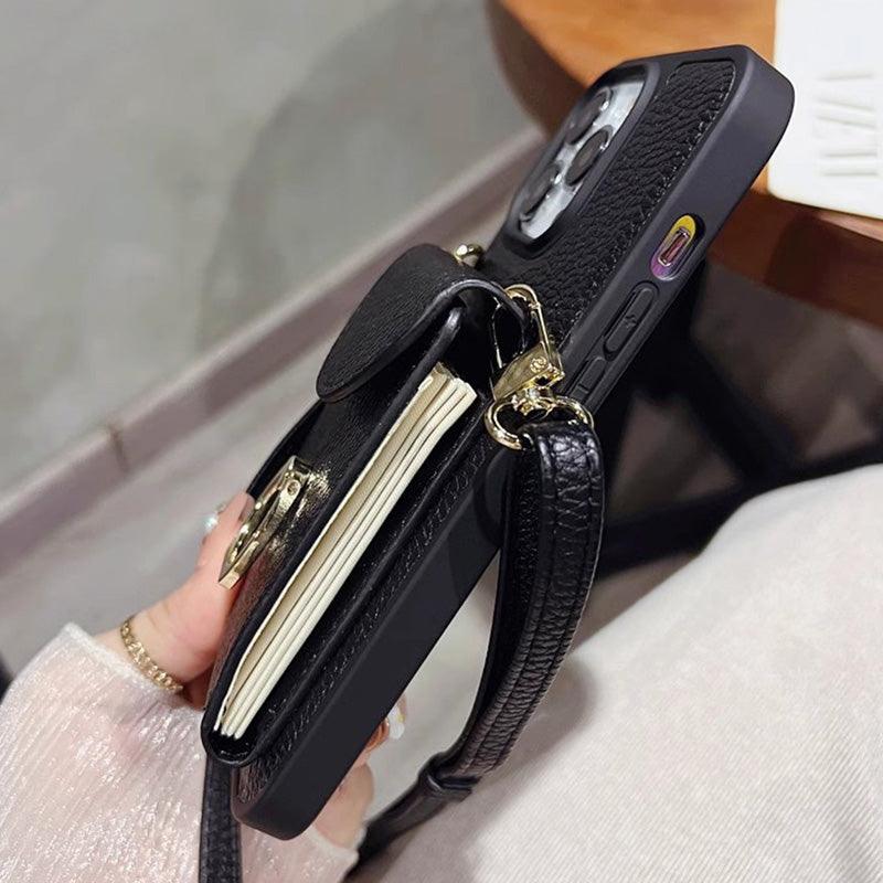 Multi-functional Crossbody Bag with Pocket for iPhone Series Phones