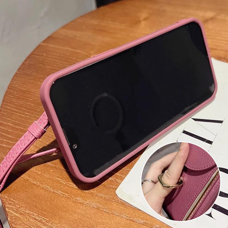 Multi-functional Crossbody Bag with Pocket for iPhone Series Phones