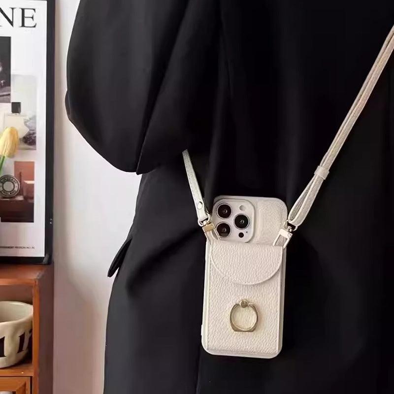 Multi-functional Crossbody Bag with Pocket for iPhone Series Phones
