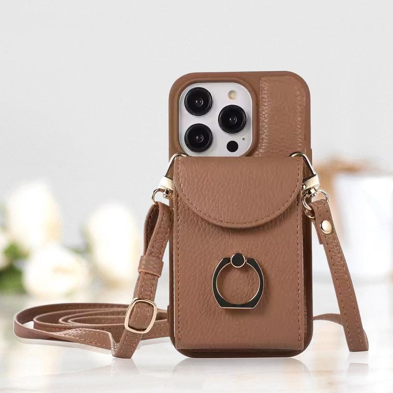 Multi-functional Crossbody Bag with Pocket for iPhone Series Phones