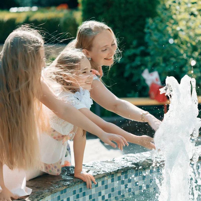 Pump Circulating Colored Lights Pool Fountain Landscape