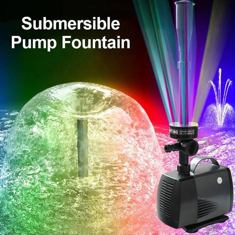 Pump Circulating Colored Lights Pool Fountain Landscape