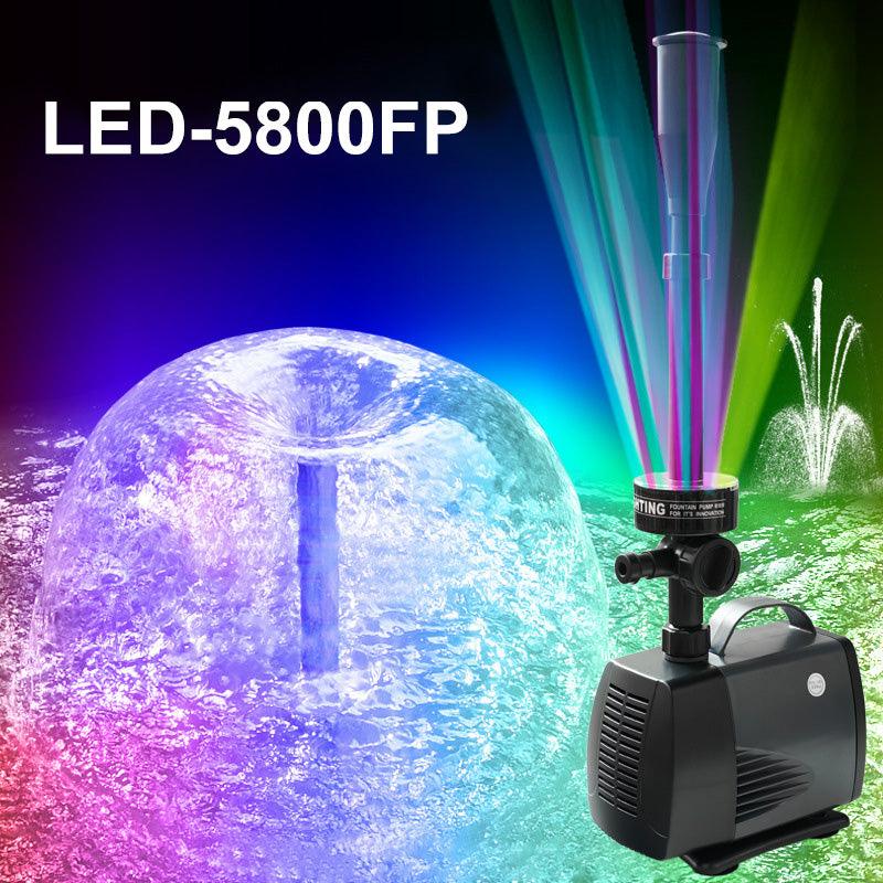 Pump Circulating Colored Lights Pool Fountain Landscape