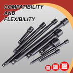 18-piece Adapter Set (Extension Bars/Universal Joints/Reducer Adapters/ Socket Adapters)