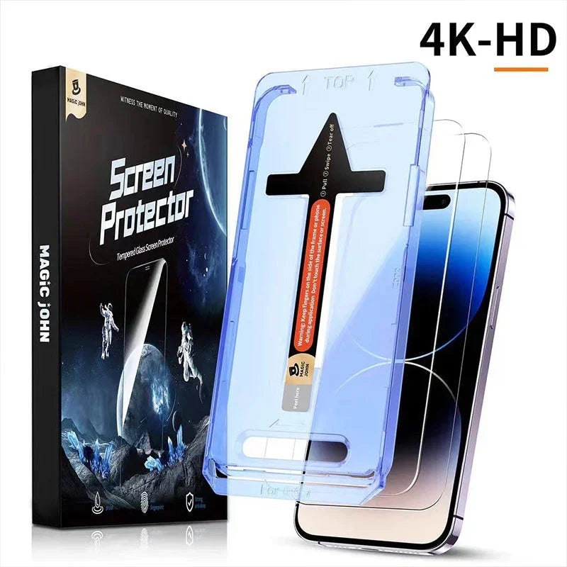 4K HD/Anti-Peeping Tempered Glass Screen Protector with Auto Dust-elimination Installation for Samsung