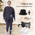 Women's Casual Sweatshirt Leggings Set