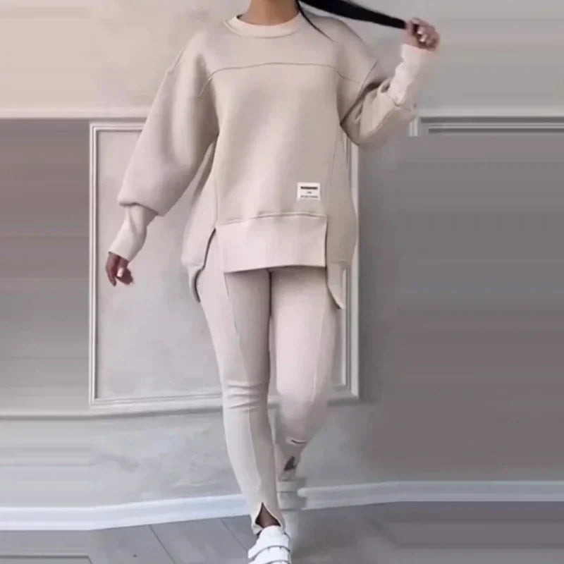 Women's Casual Sweatshirt Leggings Set