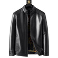 🧥40% OFF NOW! ❄️ Men's Warm Plush Lining Leather Jacket - Windproof & Stylish. Perfect for Cold Weather Outings ✨