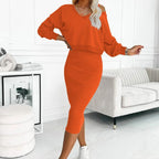 💥2026 New Arrive - 49% OFF💥Women's 2-Piece Set Sleeveless Dress & Loose V-Neck Pullover
