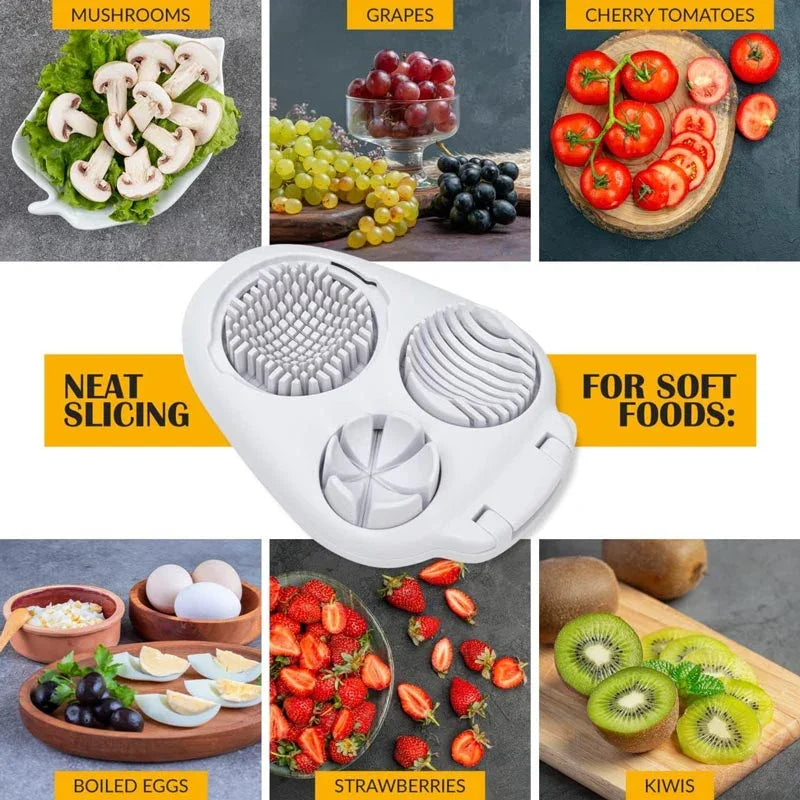 🔥Hot Sale 50% 0FF🔥Multifunctional 3-in-1 Egg Slicer