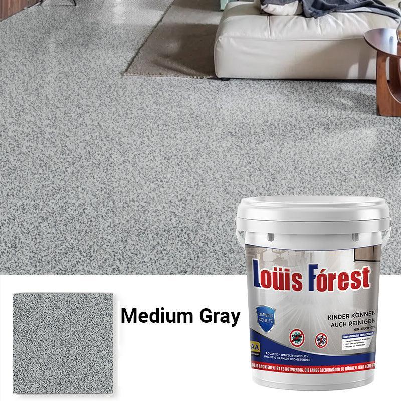 High-Gloss Marble Effect Epoxy Floor Coating(Free paint roller included)