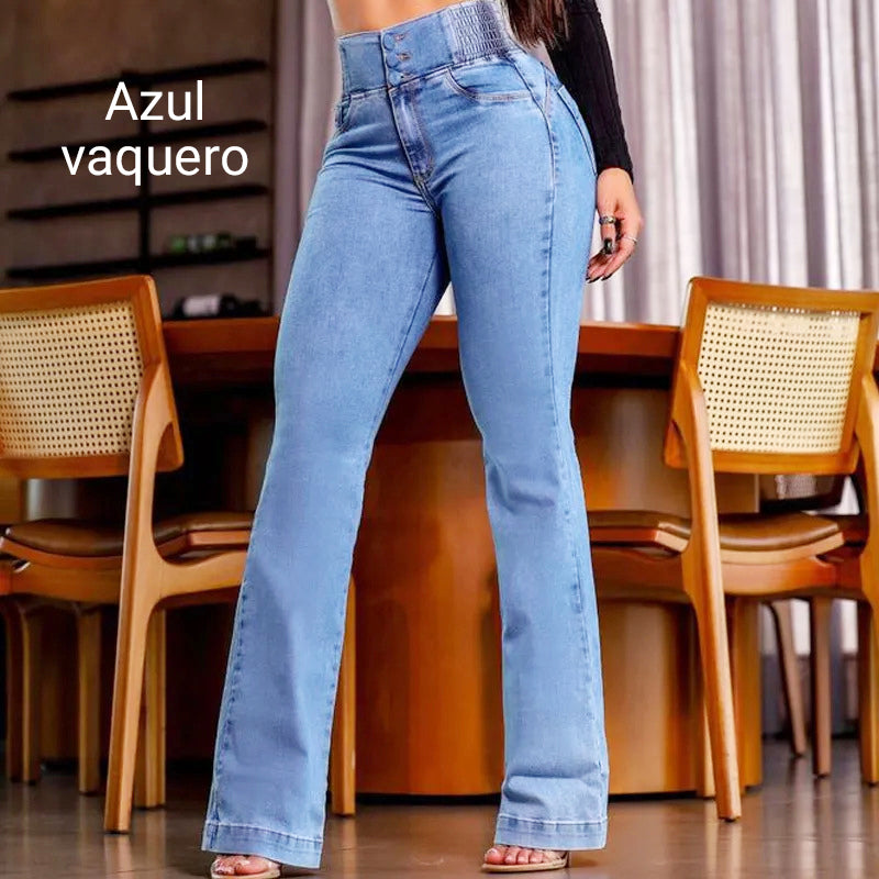 👖49% OFF NOW!💃 Women's Stretch Flare Jeans – High Waist. Body-Hugging Fit & Retro Style ✨