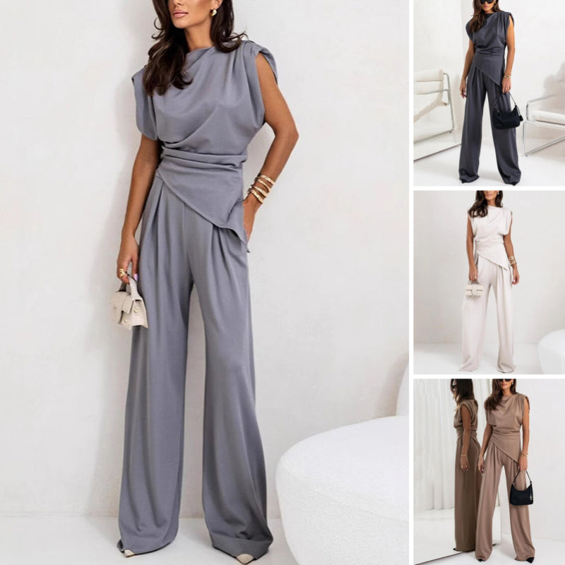 💕Spring New💕 Women's Elegant Solid Color Two-Piece Set
