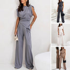 💕Spring New💕 Women's Elegant Solid Color Two-Piece Set