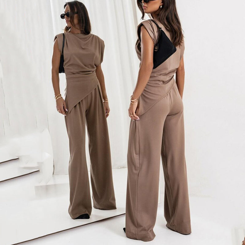 💕Spring New💕 Women's Elegant Solid Color Two-Piece Set