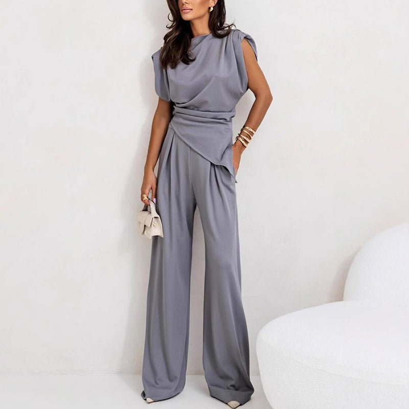 💕Spring New💕 Women's Elegant Solid Color Two-Piece Set