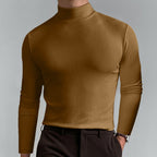 Ultimate Comfort Men's High Neck T-Shirt – Stretch. Breathable. Slim Fit for Gym & Daily Wear!