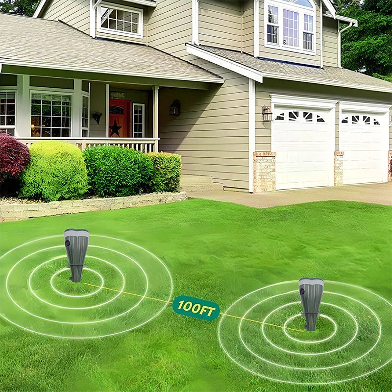 🌸 Solar Powered Waterproof Screw Mole Repellent
