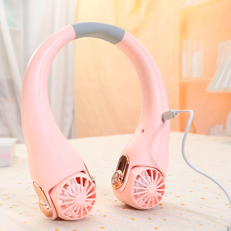 🥳2026 HOT SALE🥳💞50K+ SOLD!🍃 Neck Air Conditioner Fan – Ultra‑quiet. 360° rotating. 3 speeds. Hands‑free cooling. long battery. Summer essential! 😎🌬️