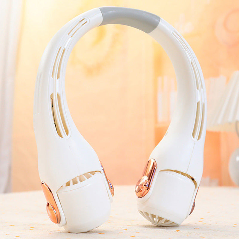 🥳2026 HOT SALE🥳💞50K+ SOLD!🍃 Neck Air Conditioner Fan – Ultra‑quiet. 360° rotating. 3 speeds. Hands‑free cooling. long battery. Summer essential! 😎🌬️
