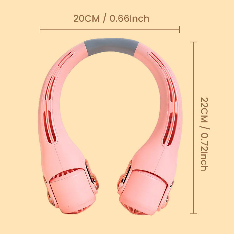 🥳2026 HOT SALE🥳💞50K+ SOLD!🍃 Neck Air Conditioner Fan – Ultra‑quiet. 360° rotating. 3 speeds. Hands‑free cooling. long battery. Summer essential! 😎🌬️