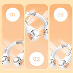 🥳2026 HOT SALE🥳💞50K+ SOLD!🍃 Neck Air Conditioner Fan – Ultra‑quiet. 360° rotating. 3 speeds. Hands‑free cooling. long battery. Summer essential! 😎🌬️
