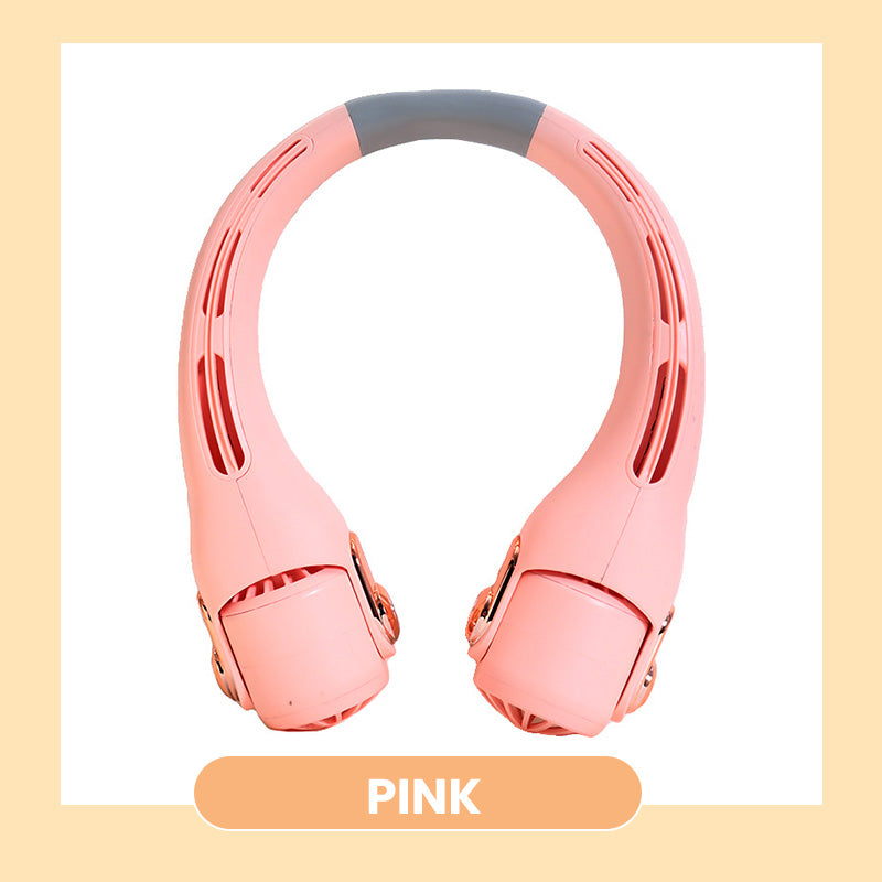 🥳2026 HOT SALE🥳💞50K+ SOLD!🍃 Neck Air Conditioner Fan – Ultra‑quiet. 360° rotating. 3 speeds. Hands‑free cooling. long battery. Summer essential! 😎🌬️