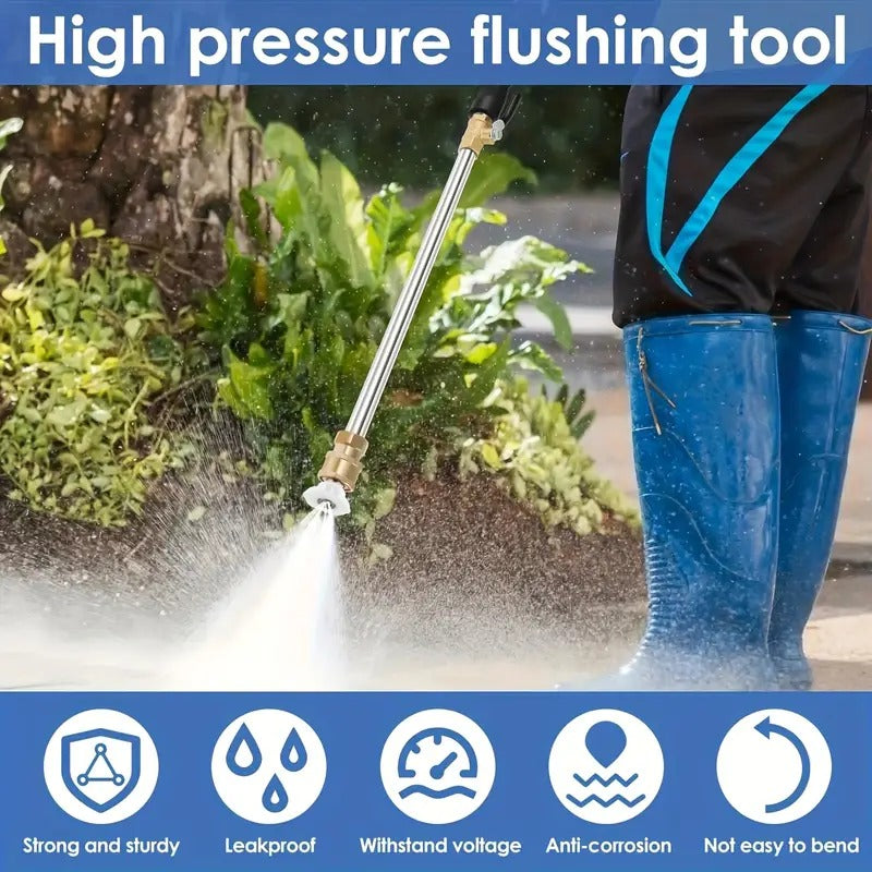 🔫 50% OFF! 💦 High-Pressure Garden Hose Nozzle – 2 Nozzles. Stainless Steel & Leak-Proof 🚗