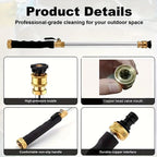 🔫 50% OFF! 💦 High-Pressure Garden Hose Nozzle – 2 Nozzles. Stainless Steel & Leak-Proof 🚗