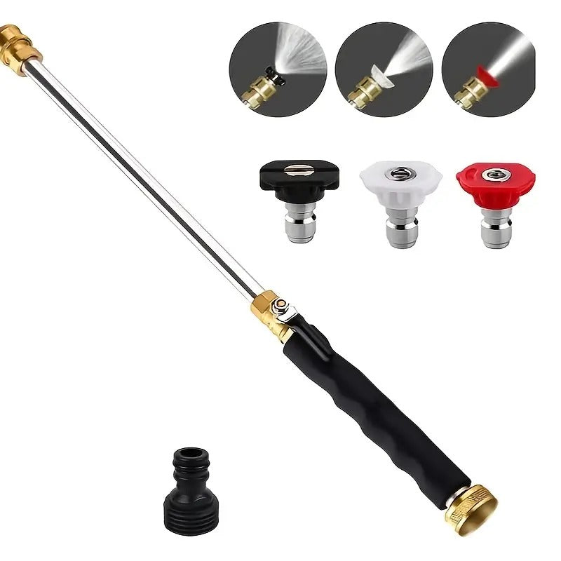 🔫 50% OFF! 💦 High-Pressure Garden Hose Nozzle – 2 Nozzles. Stainless Steel & Leak-Proof 🚗