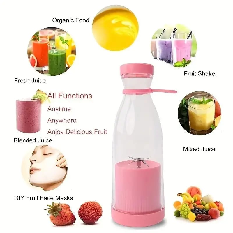 🥤🍊 Portable Juicer Bestseller – Fresh Juice Anytime. USB Rechargeable & Easy Clean ✨