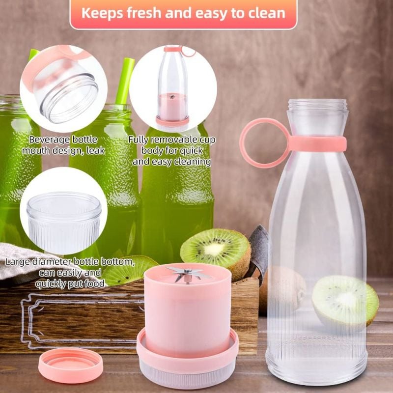 🥤🍊 Portable Juicer Bestseller – Fresh Juice Anytime. USB Rechargeable & Easy Clean ✨