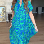 ⏳Time-limited Special⏰Women's Casual Print A-Line Long Dress