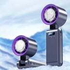 ❄️💨40% OFF Handheld Portable Fan with Ice Cooler⚡🥶 Personal Misting Fan for Outdoor Sports. Travel & Gym | Rechargeable. 3 Speeds. Instant Cooling Relief