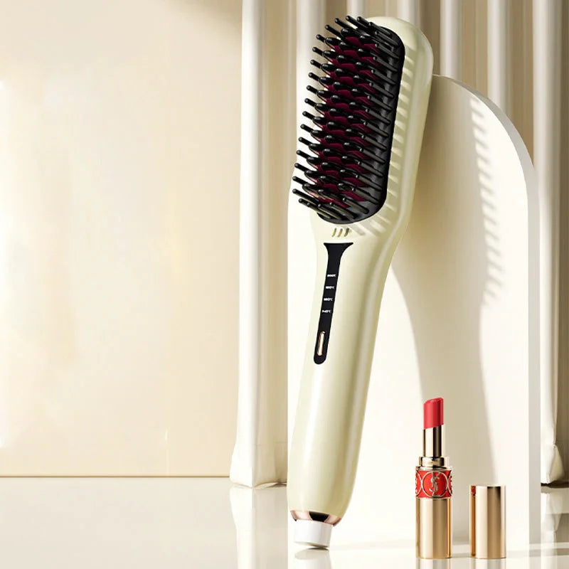 Negative Ion Hair Straightener Brush(50% OFF)