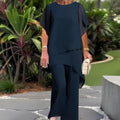 📢📢Big Sale Now On!⏰Charming Irregular Top & Wide Leg Pants Set