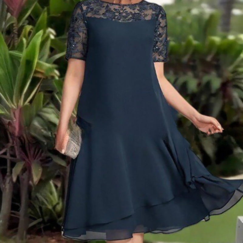 👗✨ Vestido Midi de Malla en Capas para Mujer 💫 Ligero. Elegante y con Movimiento | Silueta Favorecedora💖