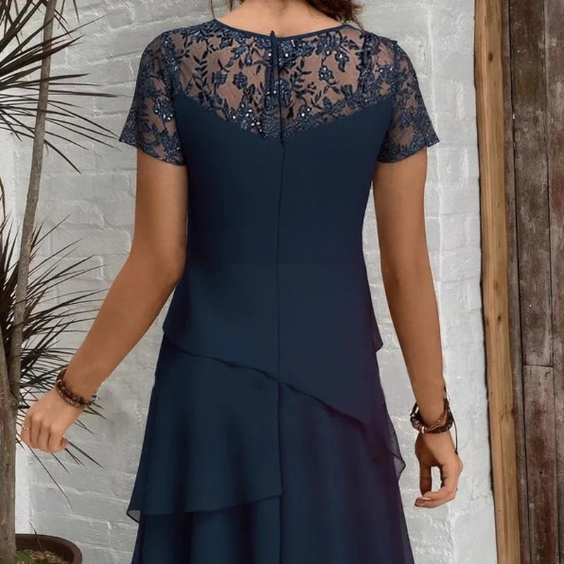 👗✨ Vestido Midi de Malla en Capas para Mujer 💫 Ligero. Elegante y con Movimiento | Silueta Favorecedora💖