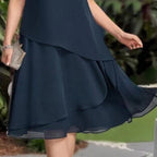 👗✨ Vestido Midi de Malla en Capas para Mujer 💫 Ligero. Elegante y con Movimiento | Silueta Favorecedora💖