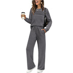 🔥40% OFF!💓Women's Crew Neck Top & Drawstring Pants Set