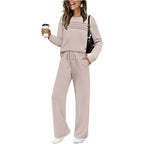 🔥40% OFF!💓Women's Crew Neck Top & Drawstring Pants Set