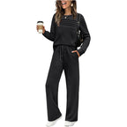 🔥40% OFF!💓Women's Crew Neck Top & Drawstring Pants Set