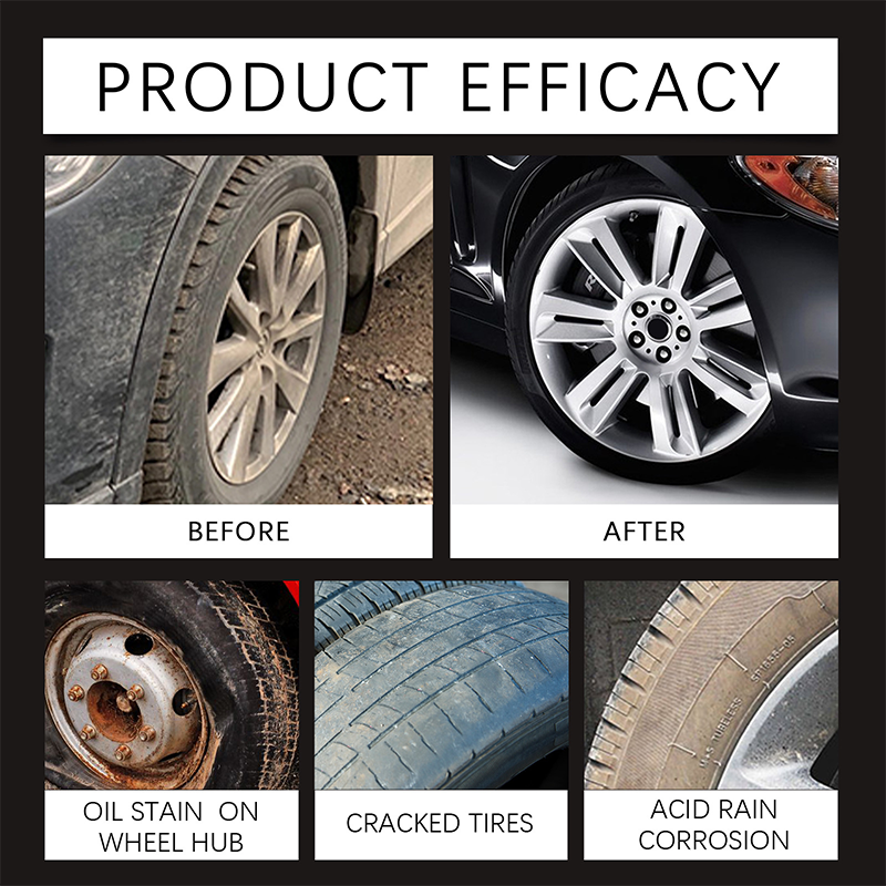 ✨ Tire wax – restores black gloss. blocks UV. repels dirt. Easy & quick!